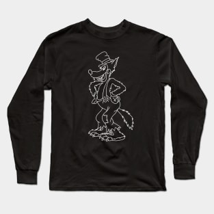 Vintage Big Bad Wolf Long Sleeve T-Shirt